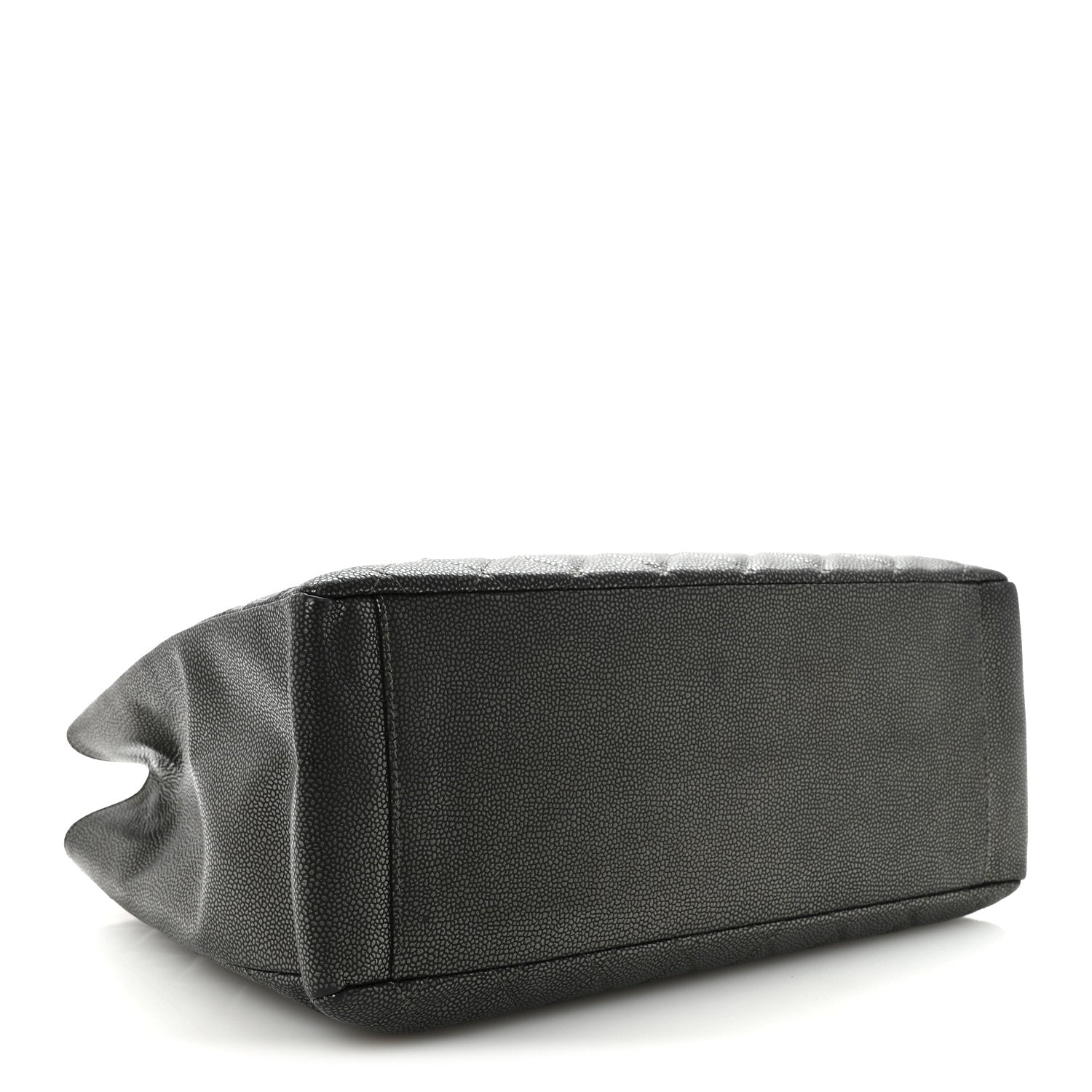 Chanel Caviar Quilted Grand Shopping Tote GST Dark Silver 3 of 9