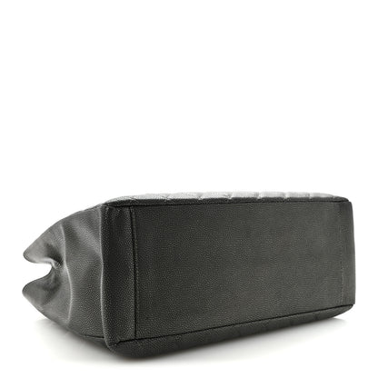 Chanel Caviar Quilted Grand Shopping Tote GST Dark Silver 3 of 9