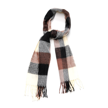 Burberry Cashmere Check Scarf Brown 1 of 4