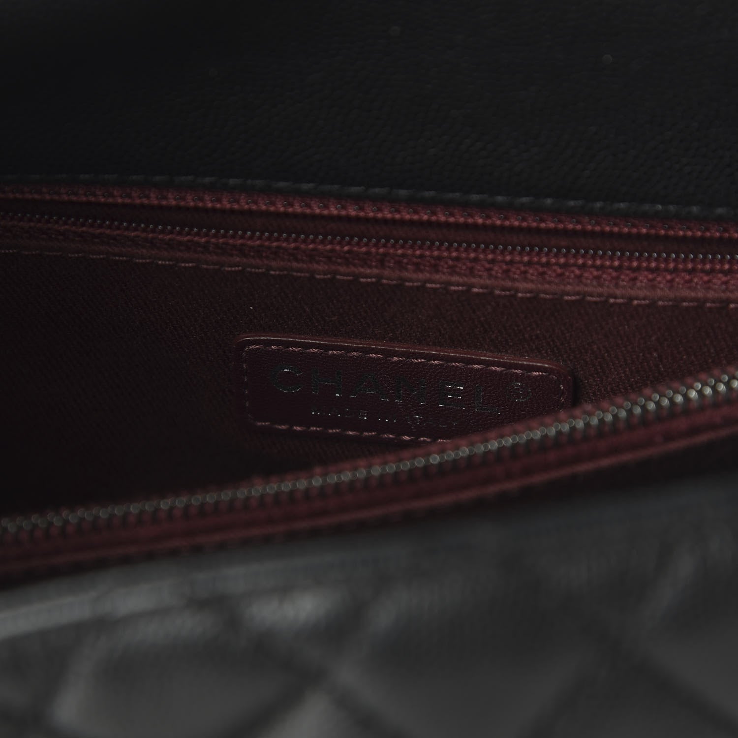 Chanel Caviar Quilted Medium Coco Handle Flap Black 8 of 11