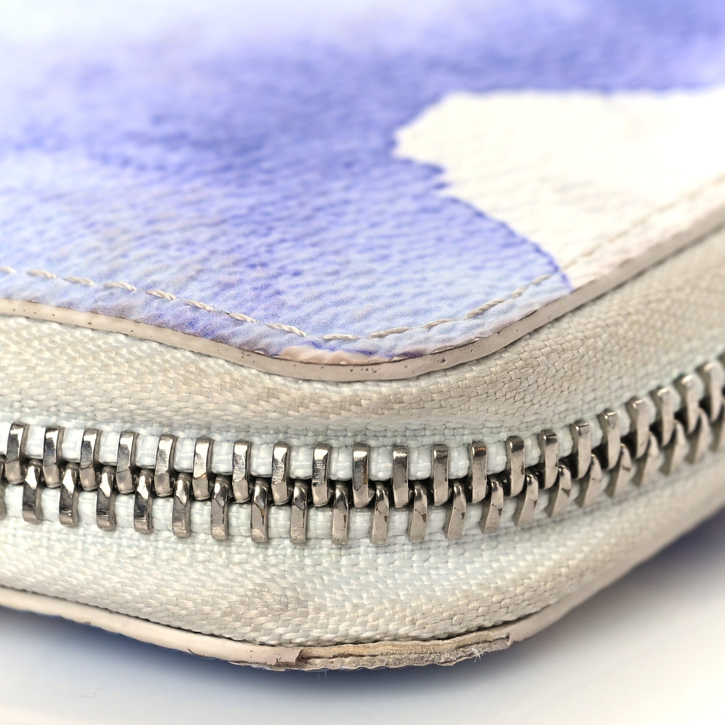Monogram Watercolor Vertical Zippy Wallet