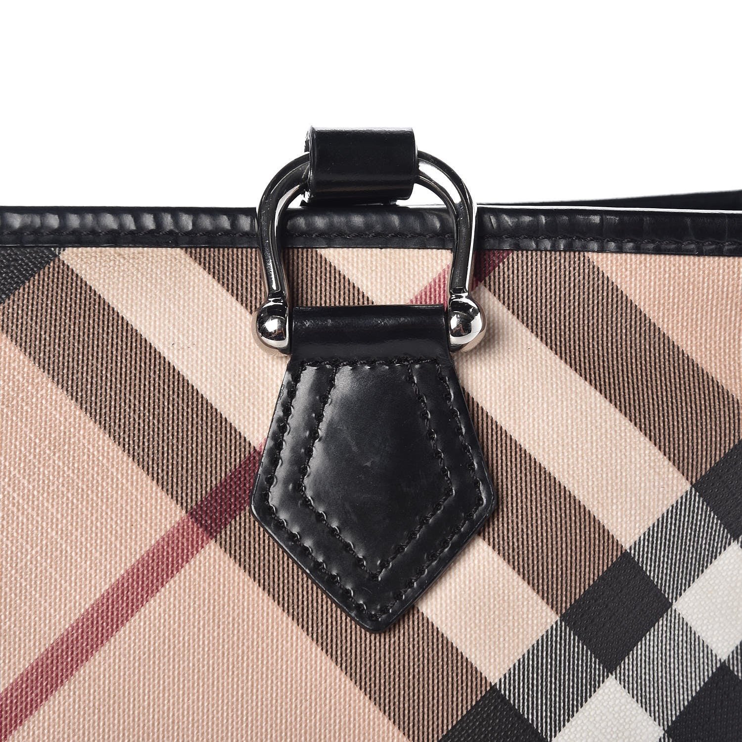 Burberry Supernova Check Stanton Tote Black 14 of 20