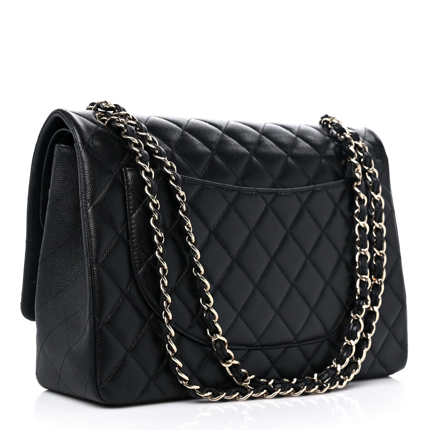 Chanel Caviar Quilted Maxi Double Flap Black 3 of 13