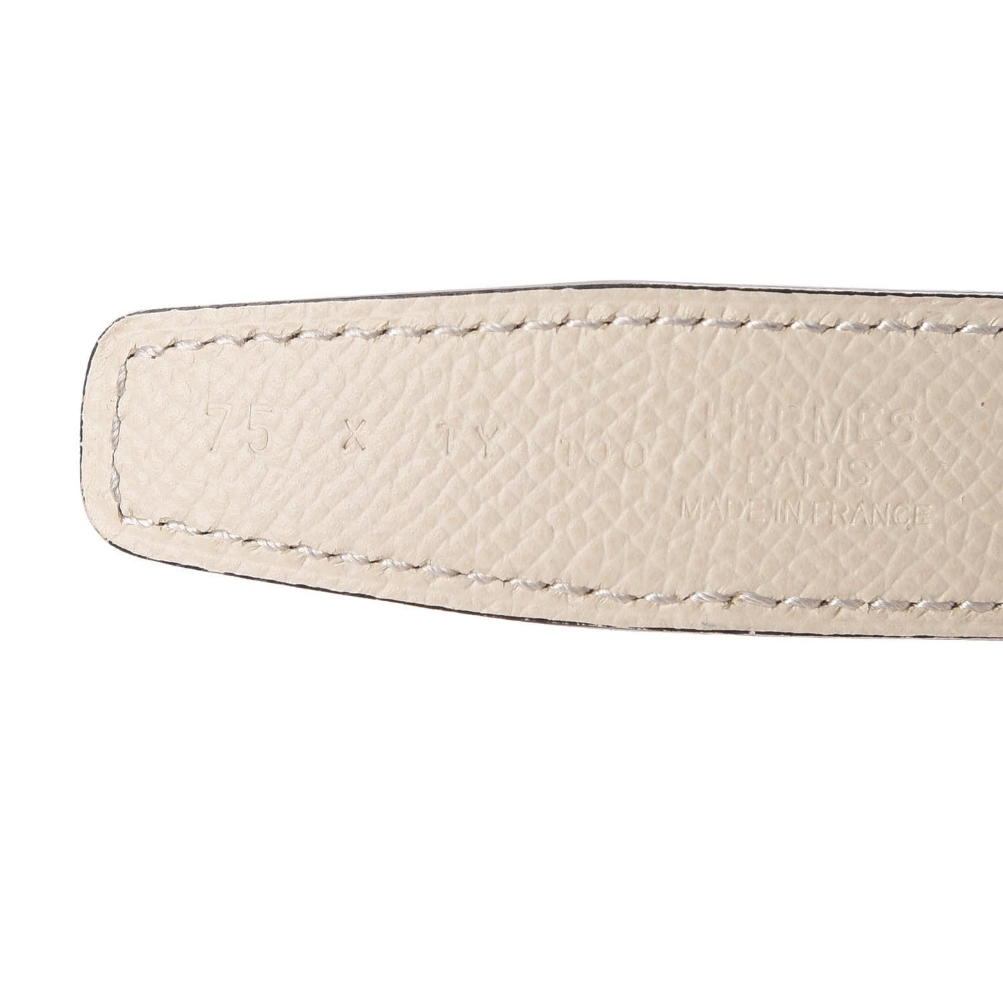 Swift Epsom 24mm Belt Strap 75 Rouge Grenat Craie