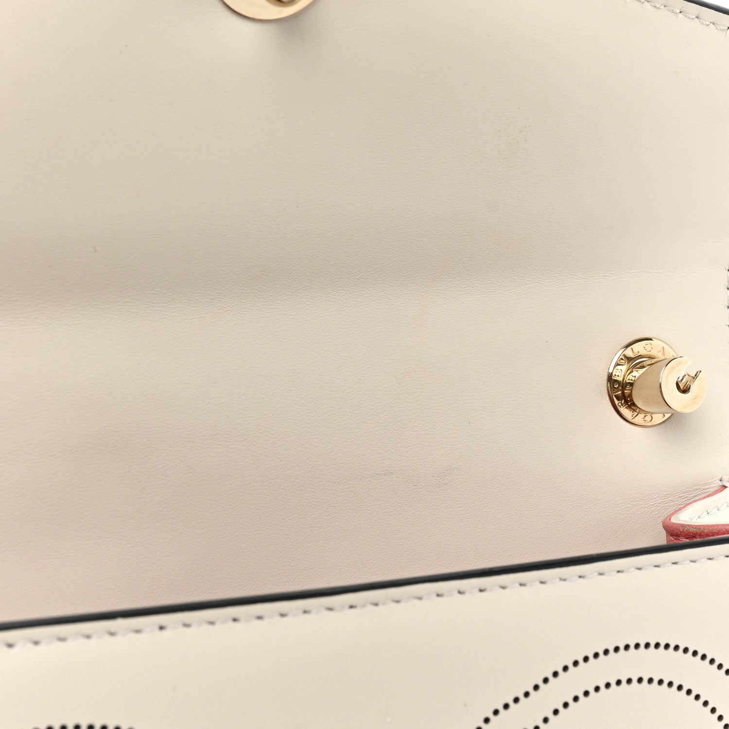 Bulgari Calfskin Studded Serpenti In Love Forever Crossbody Bag White 11 of 14