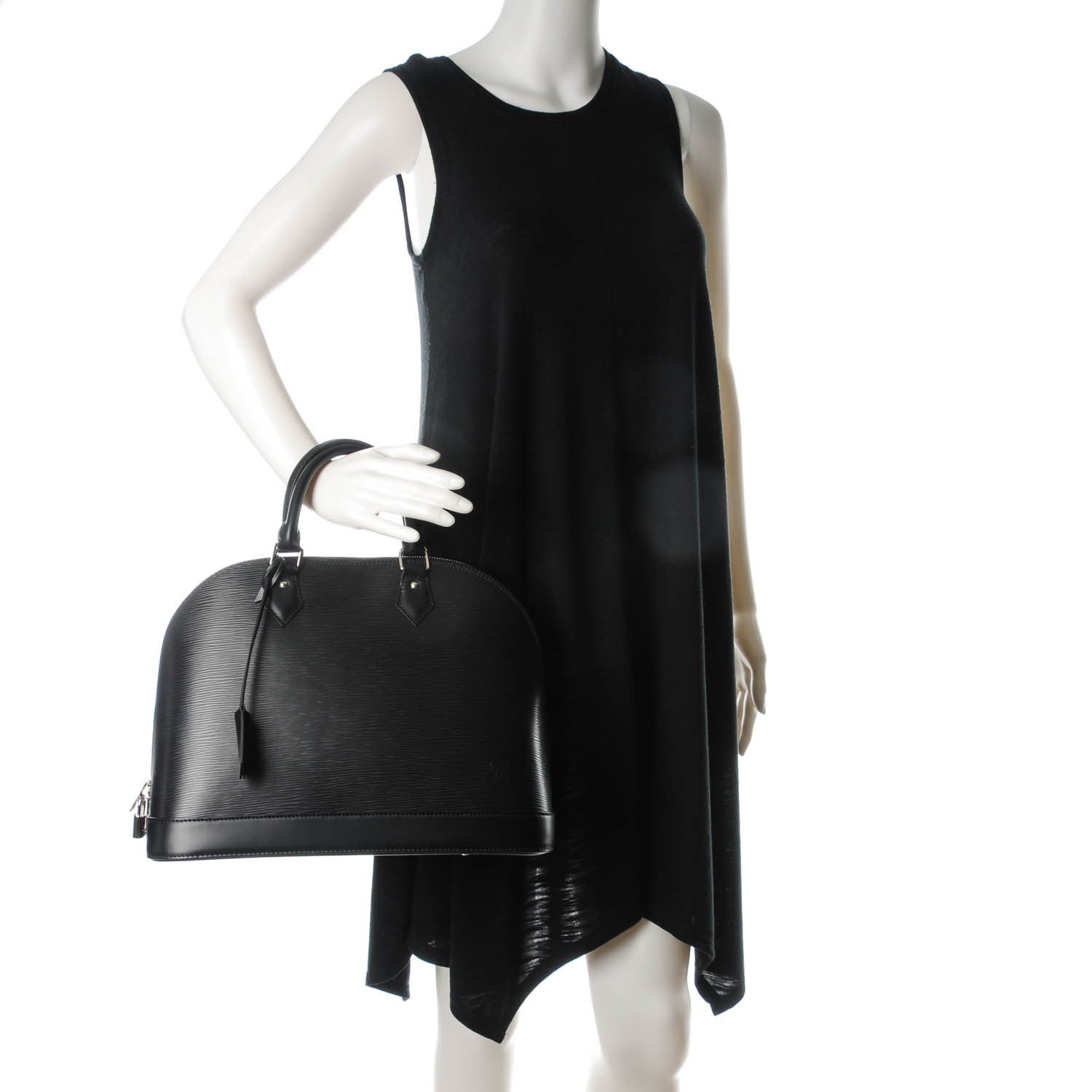 Louis Vuitton Epi Alma MM Black 2 of 8