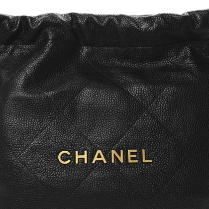Chanel Shiny Caviar Quilted Small Chanel 22 Black 9 of 11