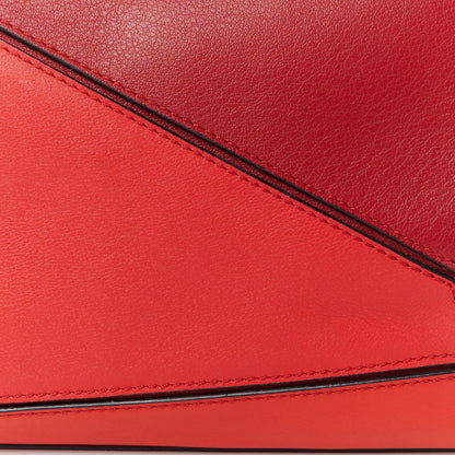 Loewe Calfskin Colorblock Medium Puzzle Bag Red 9 of 12