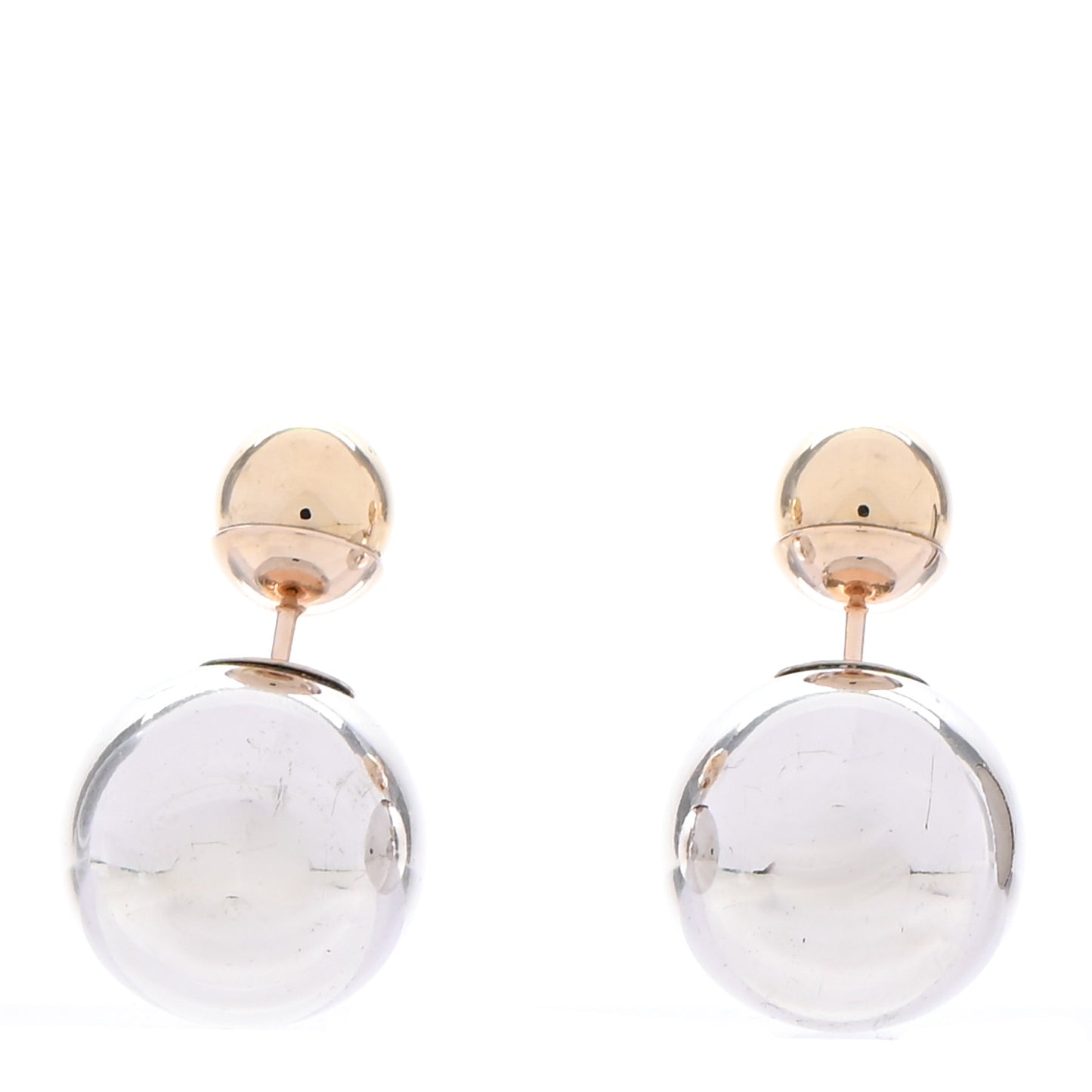Mise En Dior Tribal Earrings Gold Silver