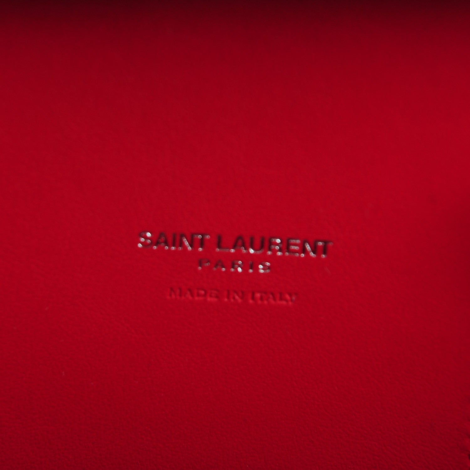 Saint Laurent Calfskin Crocodile Embossed Small Sac De Jour Rouge 9 of 11