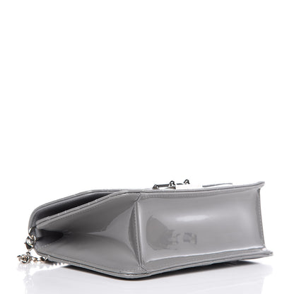 Christian Dior Patent Cannage Miss Dior Promenade Pouch Grey 4 of 9
