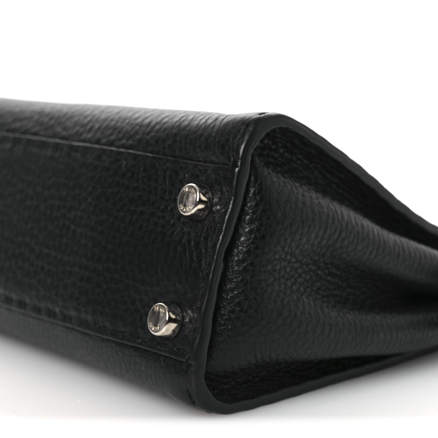 Cuoio Romano Selleria Bi-Color Mini Peekaboo Iconic Satchel Black Mou