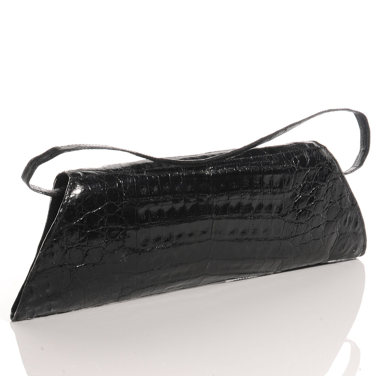 Nancy Gonzalez Crocodile Long Clutch Black 3 of 7