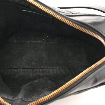 Saint Laurent Calfskin Matelasse Monogram Lou Camera Bag Black 5 of 17