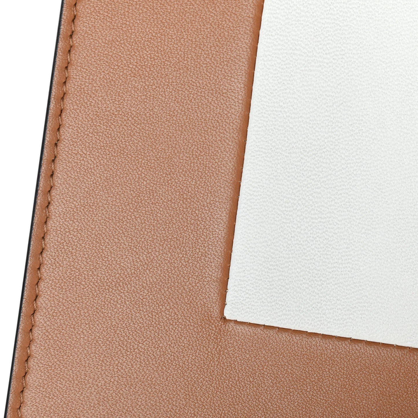 Smooth Lambskin Frame Evening Chain Clutch Tan Optic White