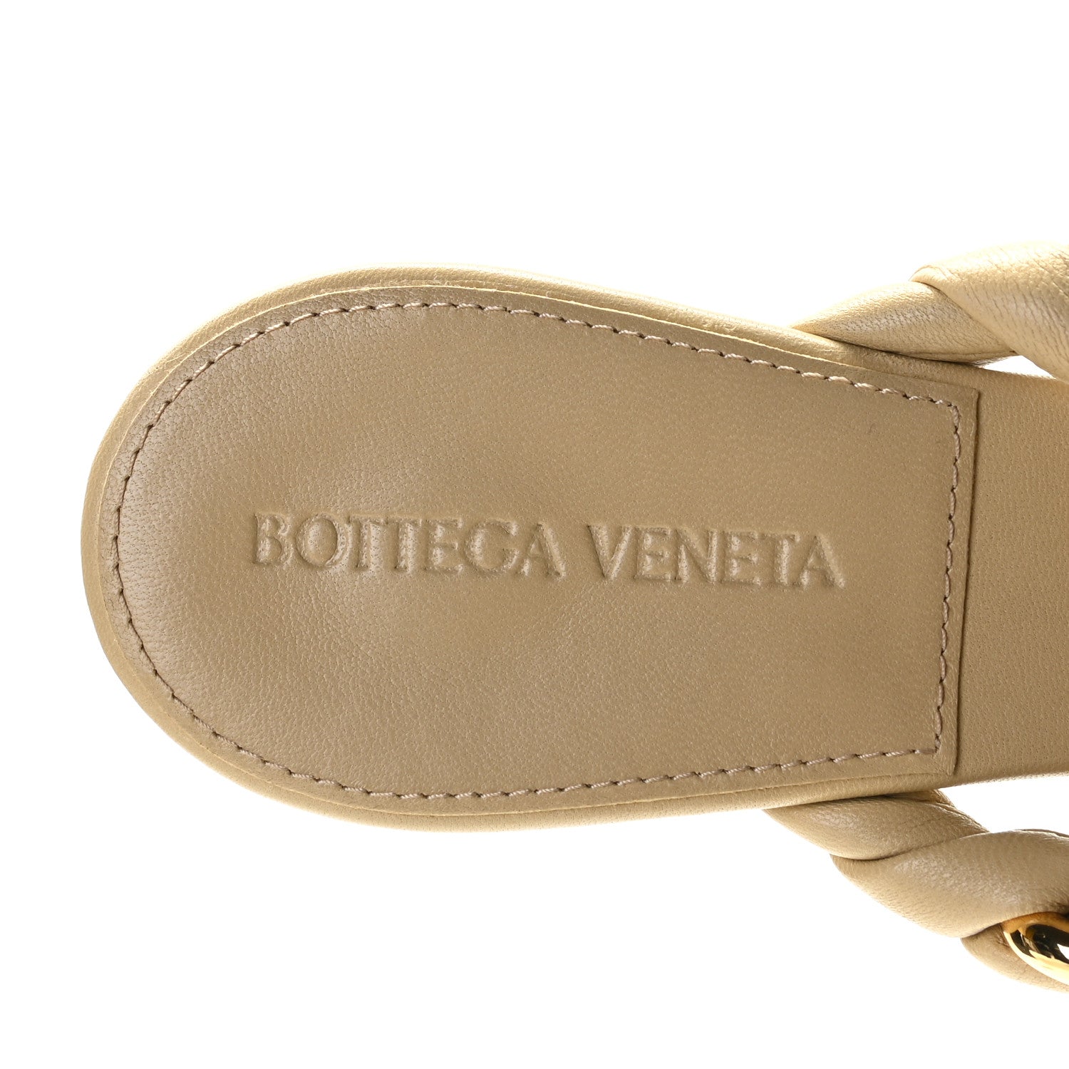 Bottega Veneta Nappa Dot Sandals 39 Cane Sugar 7 of 8