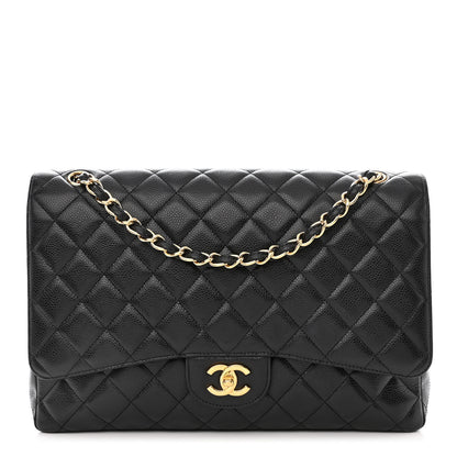 Chanel Caviar Quilted Maxi Single Flap Black 1 of 11