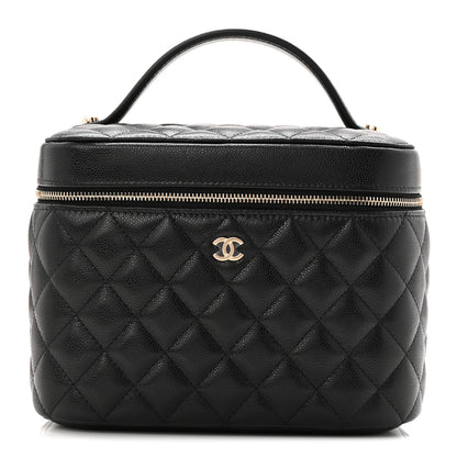 Chanel Caviar Quilted Large Vanity Pouch Black 1 of 8