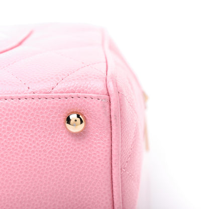 Chanel Caviar Quilted Small Bowler Pink 14 of 22