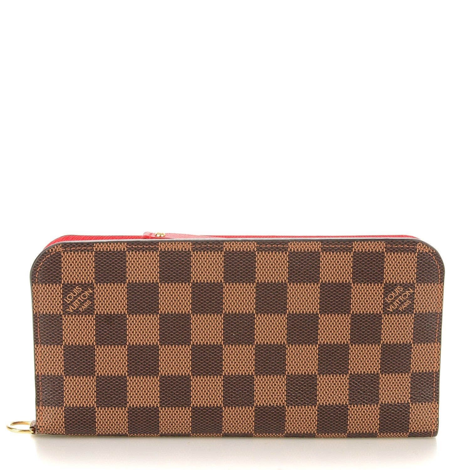 Louis Vuitton Damier Ebene Insolite Wallet Red 1 of 7
