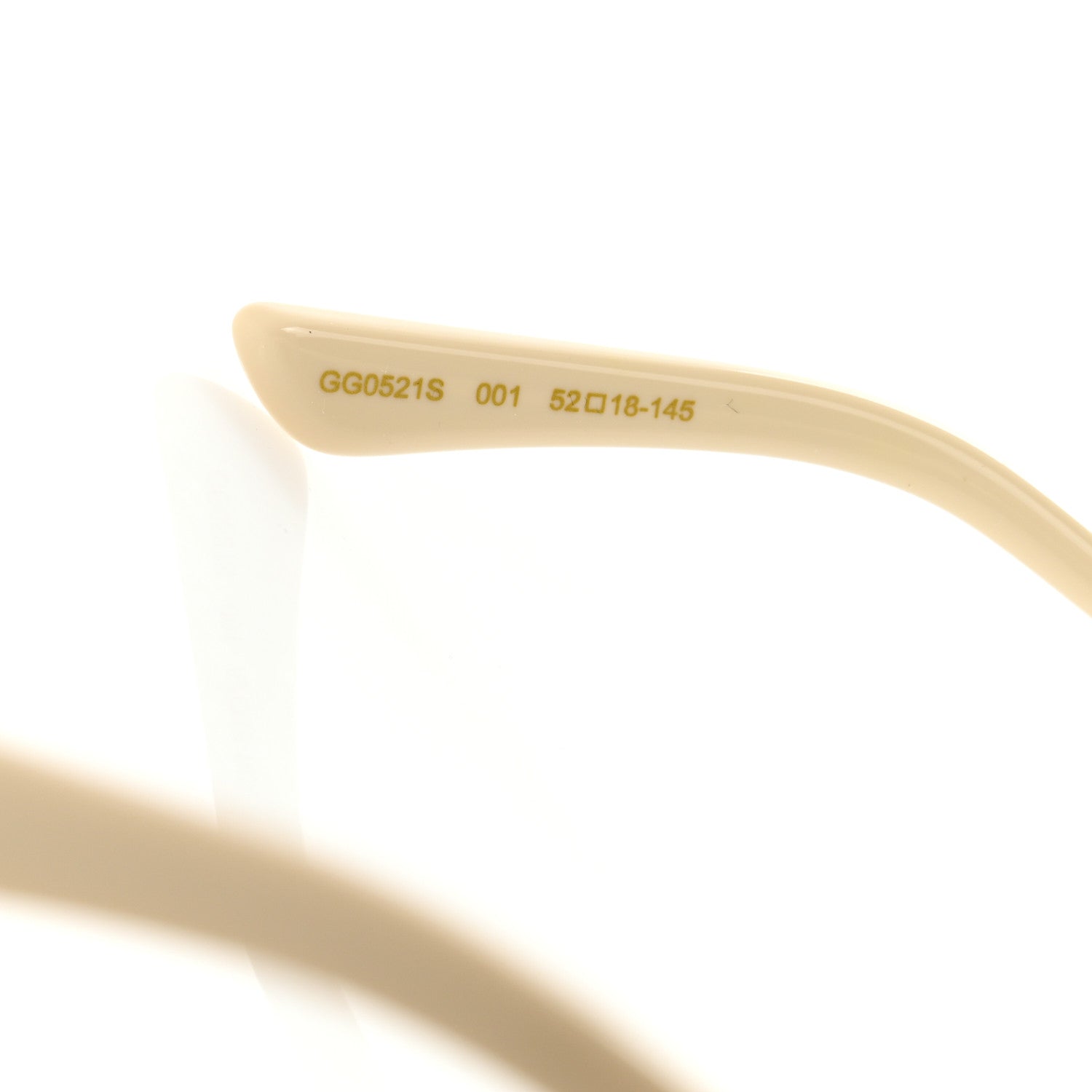 Gucci Cat Eye Web Sunglasses GG0521S Gold 7 of 8