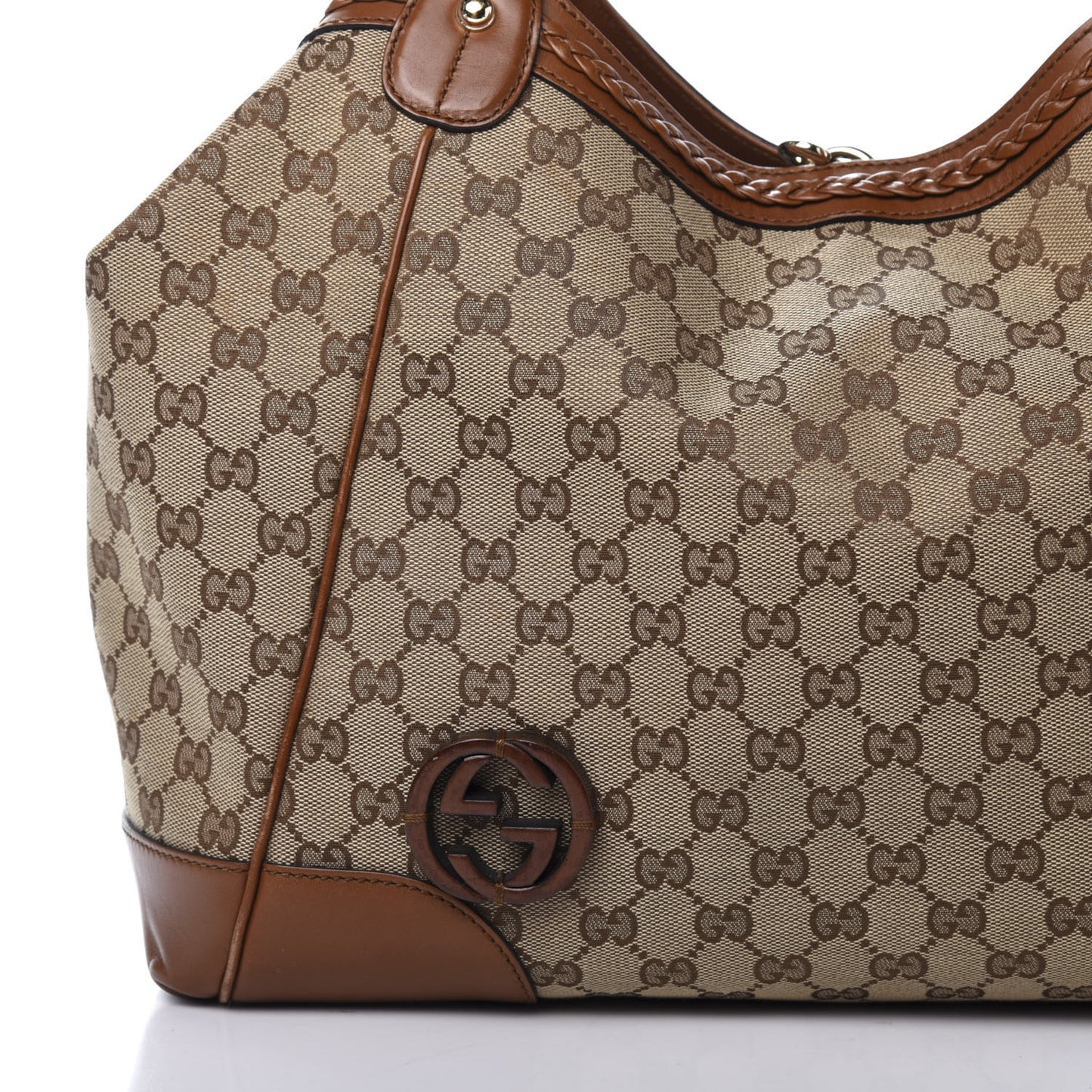Monogram Medium Brick Lane Tote Brown