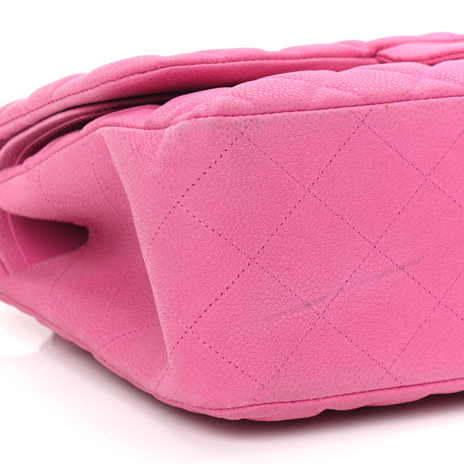 Chanel Iridescent Caviar Quilted Jumbo Double Flap Pink 8 of 9