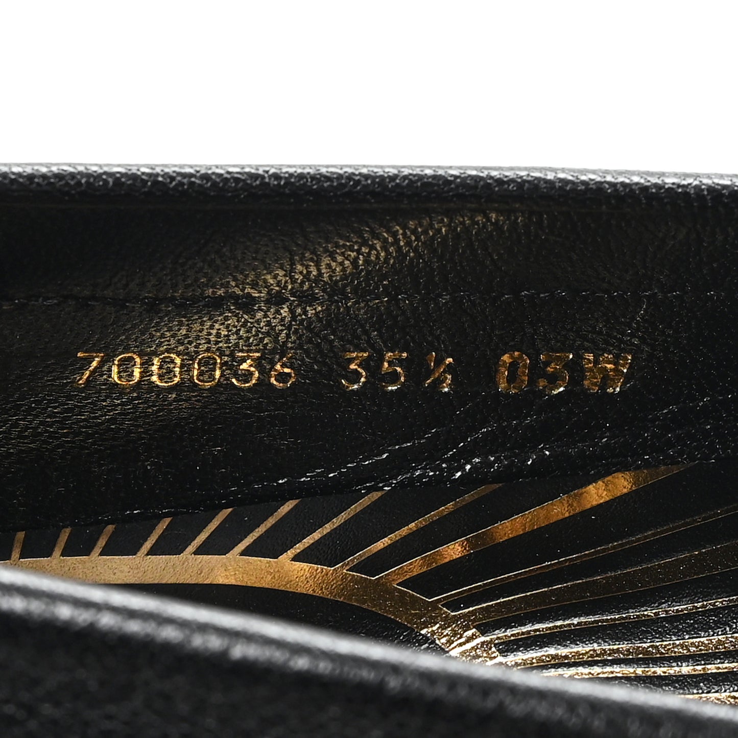 Goatskin Womens Logo 15mm Loafers 35.5 Black