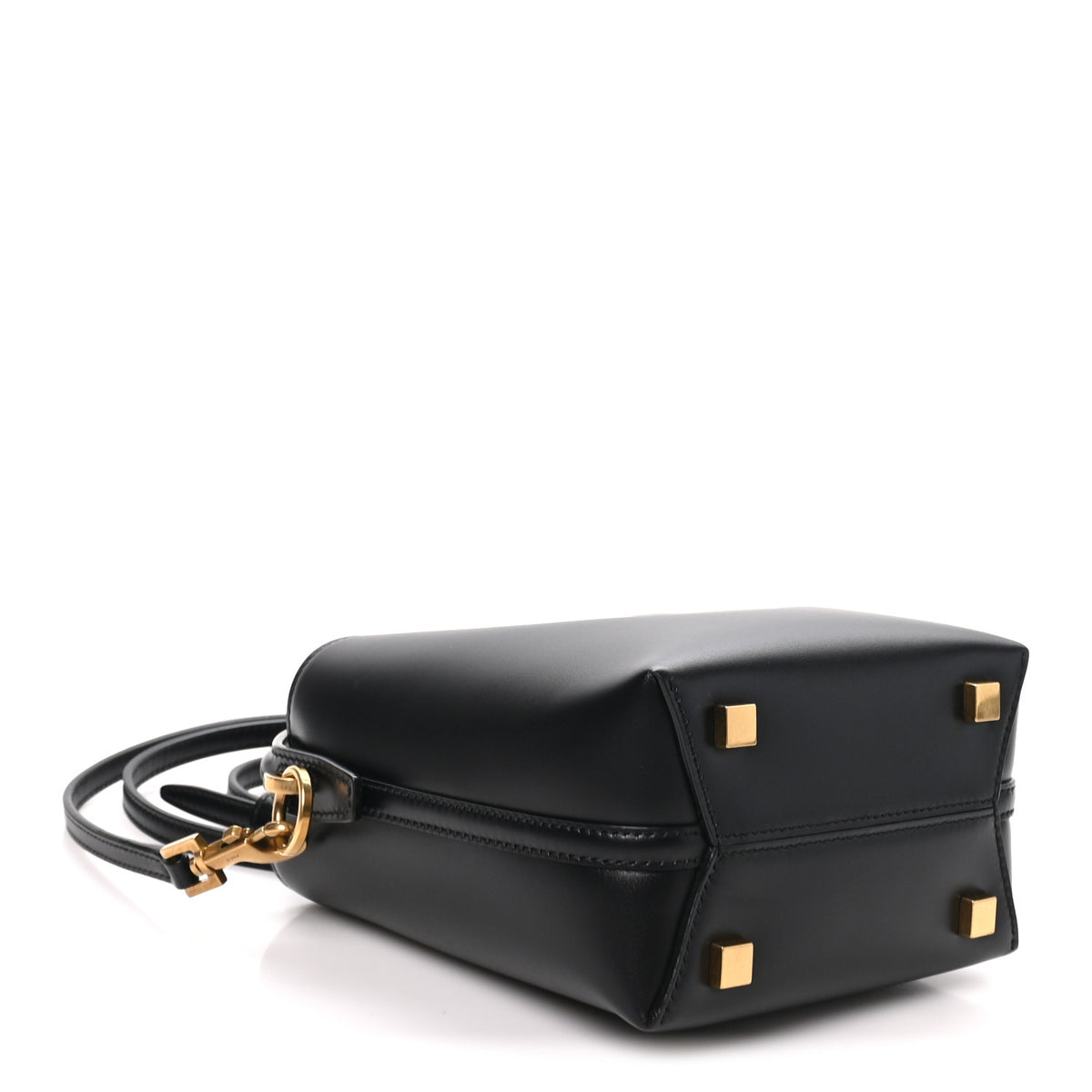 Saint Laurent Shiny Calfskin Le 37 Mini Bucket Bag Black 4 of 9