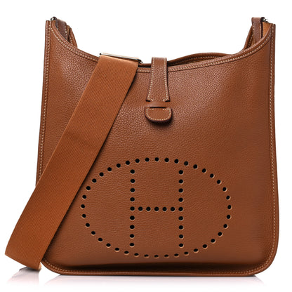 Hermes Taurillon Clemence Evelyne III GM Gold 1 of 12