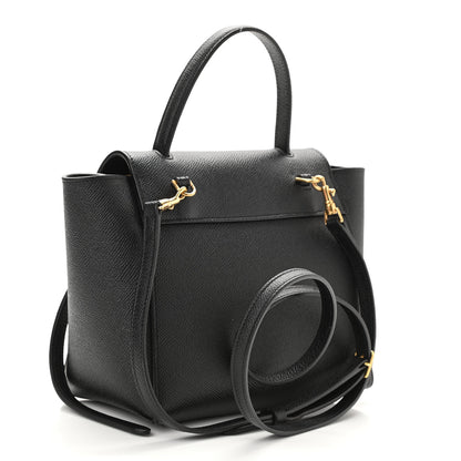 Celine Grained Calfskin Nano Belt Bag Black 3 of 10