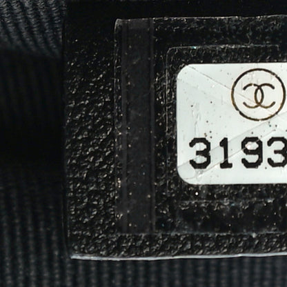 Chanel Nylon Grosgrain Large Lifestyle Pouch With Foldable Tote Black 8 of 12