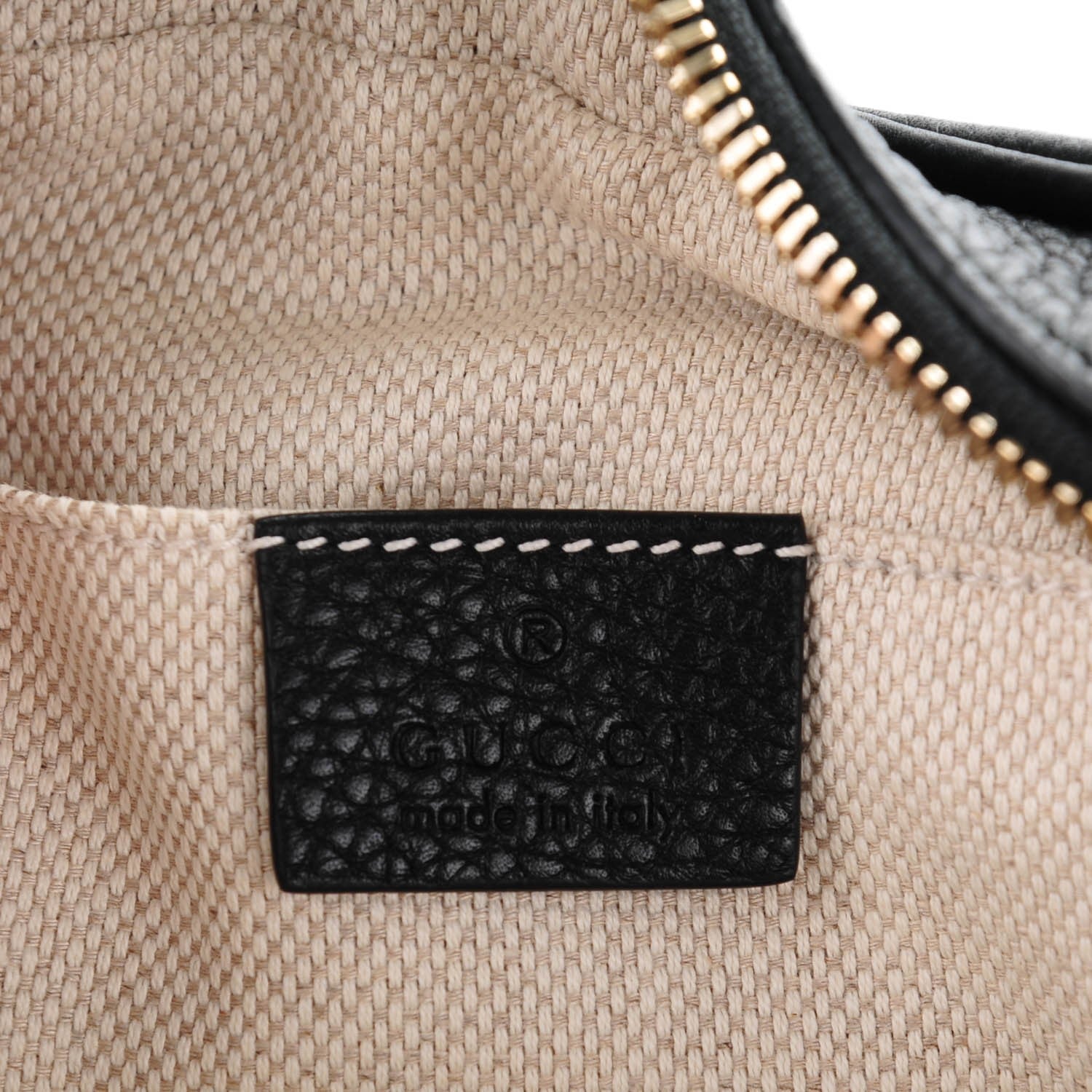 Gucci Pebbled Calfskin Small Soho Disco Bag Black 6 of 7