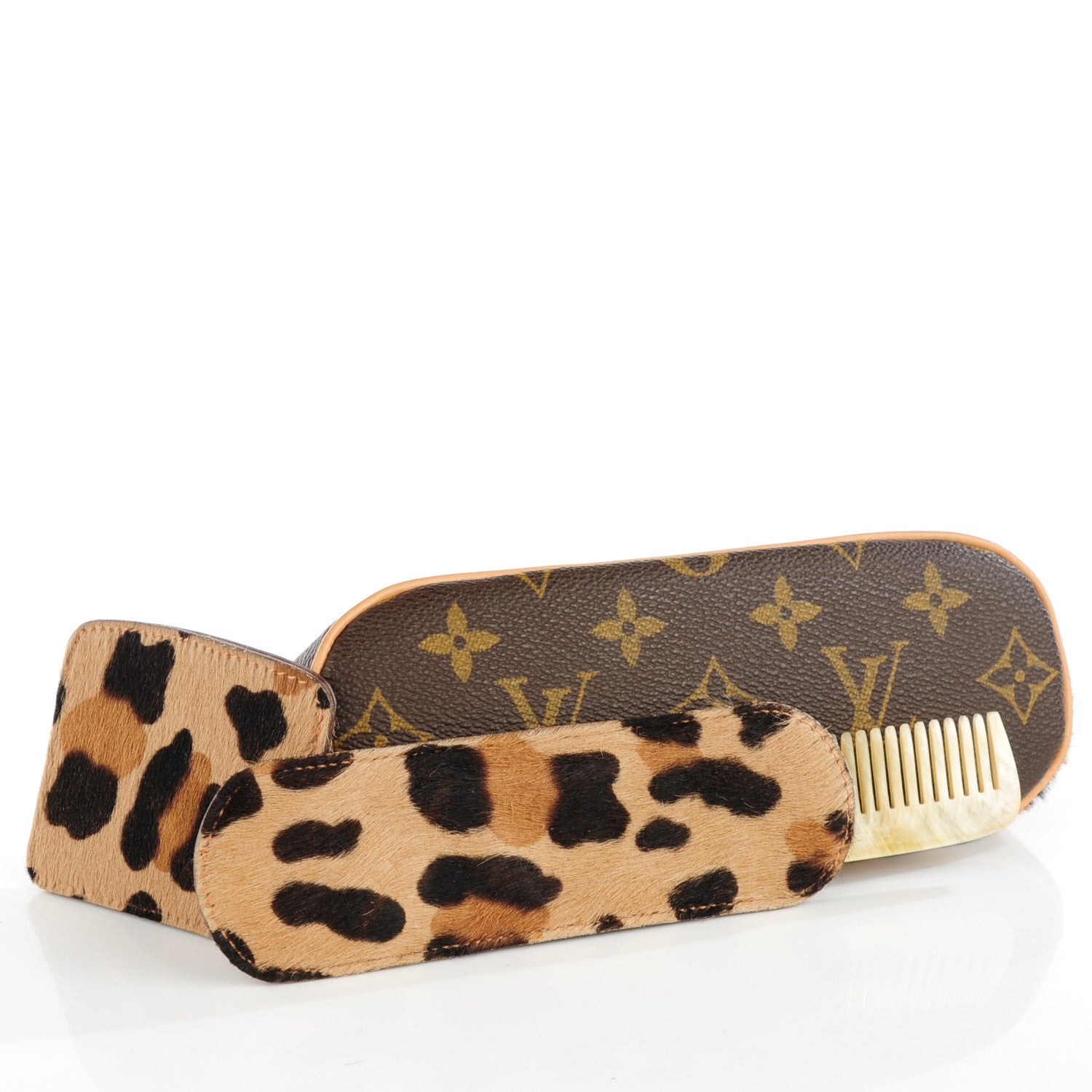 Louis Vuitton Monogram Leopard Print Pony Hair Azzedine Alaia Cosmetic Pouch 6 of 8