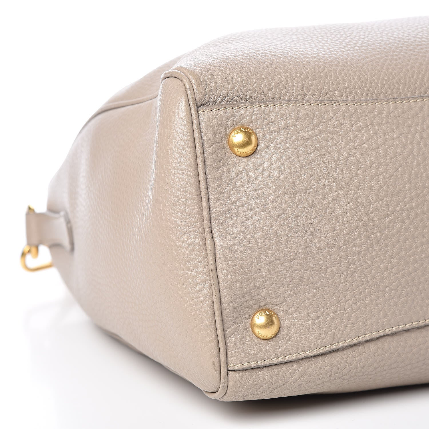 Prada Vitello Daino Bauletto Tote Pomice 15 of 17