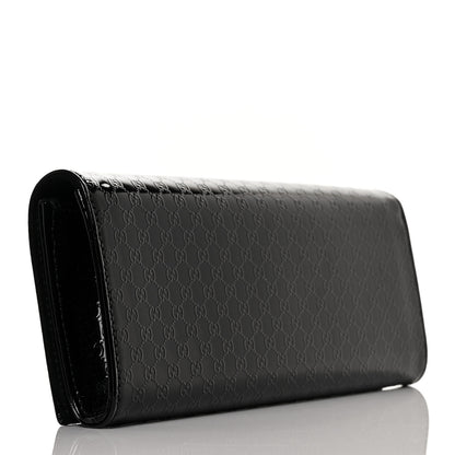 Gucci Patent Microguccissima Small Broadway Clutch Black 3 of 11