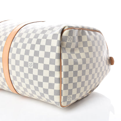 Louis Vuitton Damier Azur Keepall 50 6 of 10