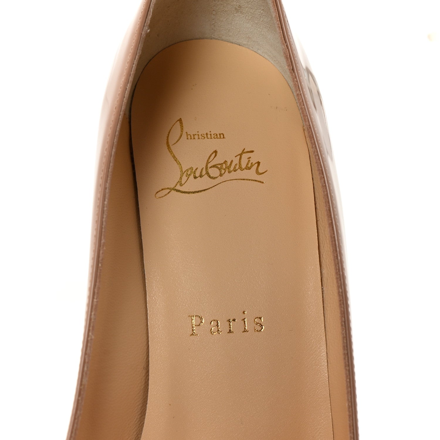 Christian Louboutin Patent Simple 85 Pumps 37 Nude 8 of 9
