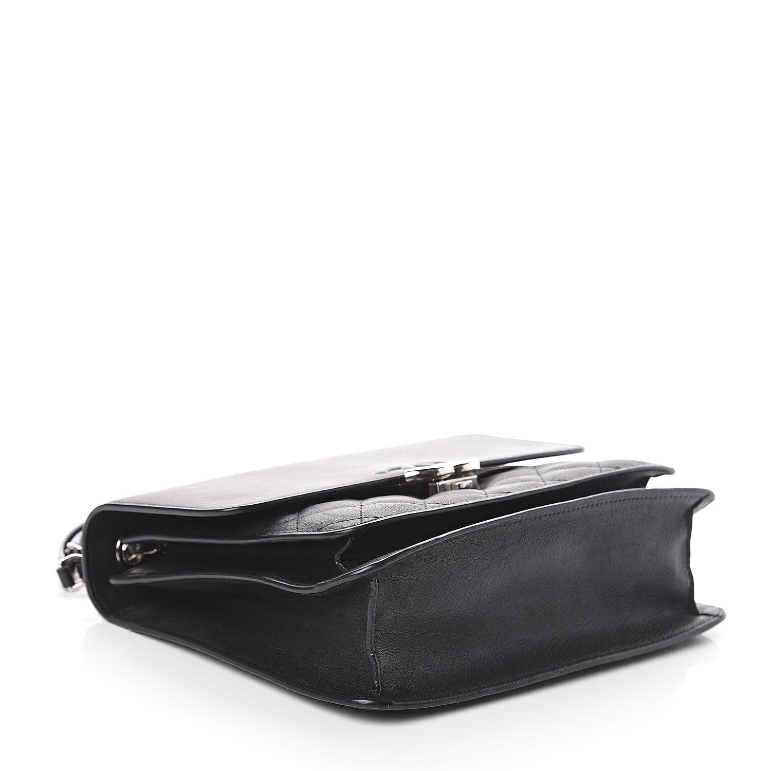 Chanel Calfskin Quilted CC Box Flap Black 3 of 9