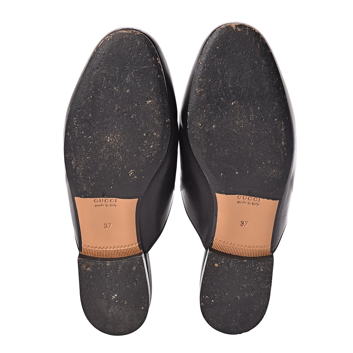 Calfskin Womens Princetown Slippers 37 Black