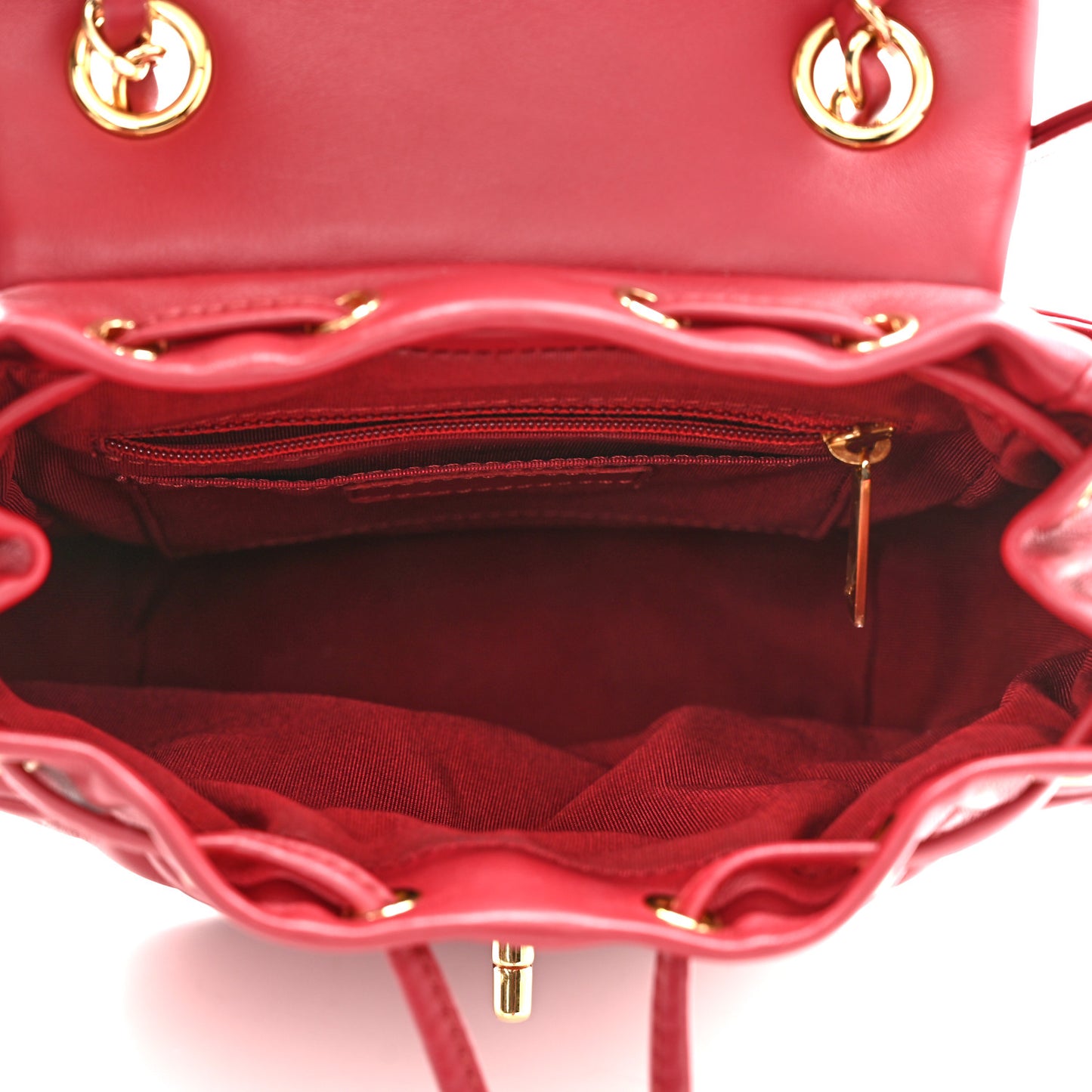 Calfskin Quilted Mini Urban Spirit Backpack Red