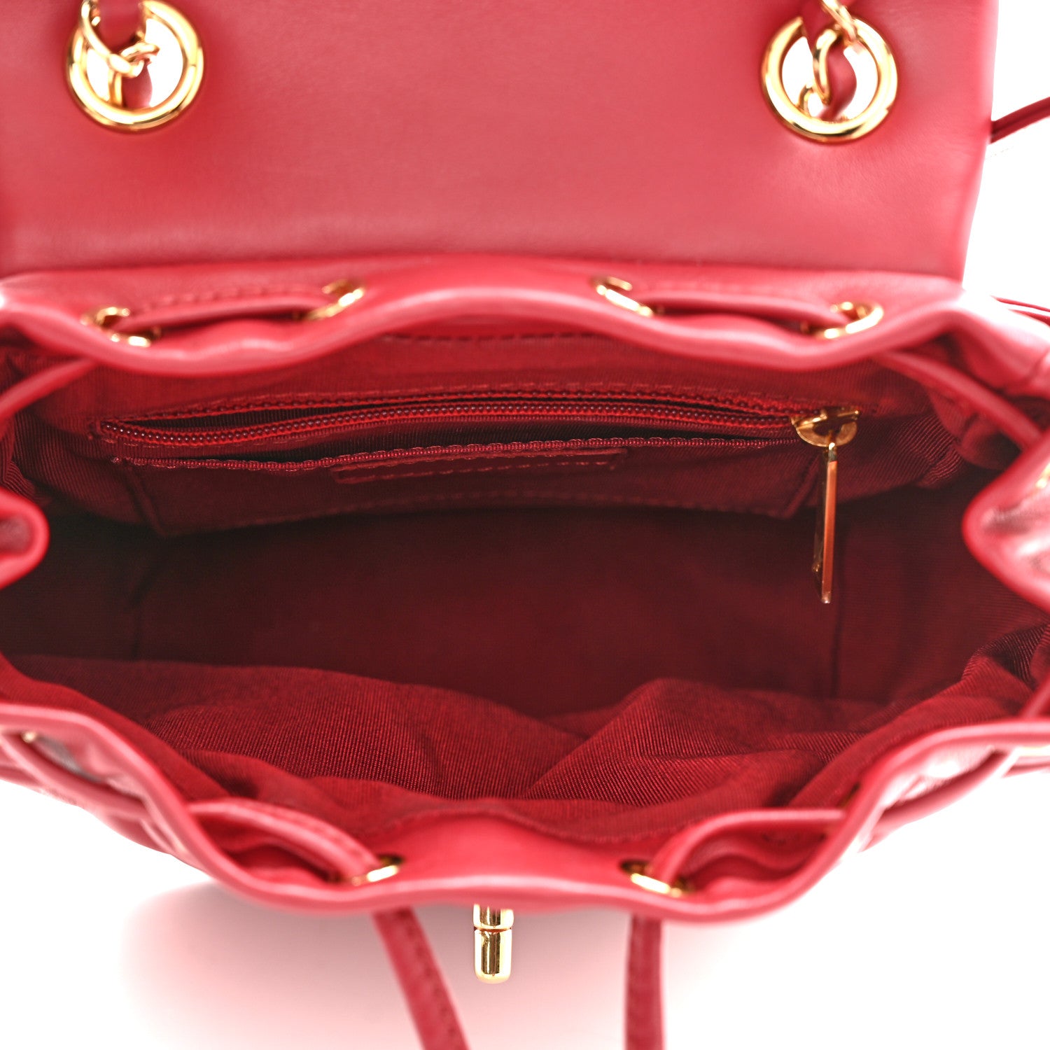 Chanel Calfskin Quilted Mini Urban Spirit Backpack Red 5 of 10