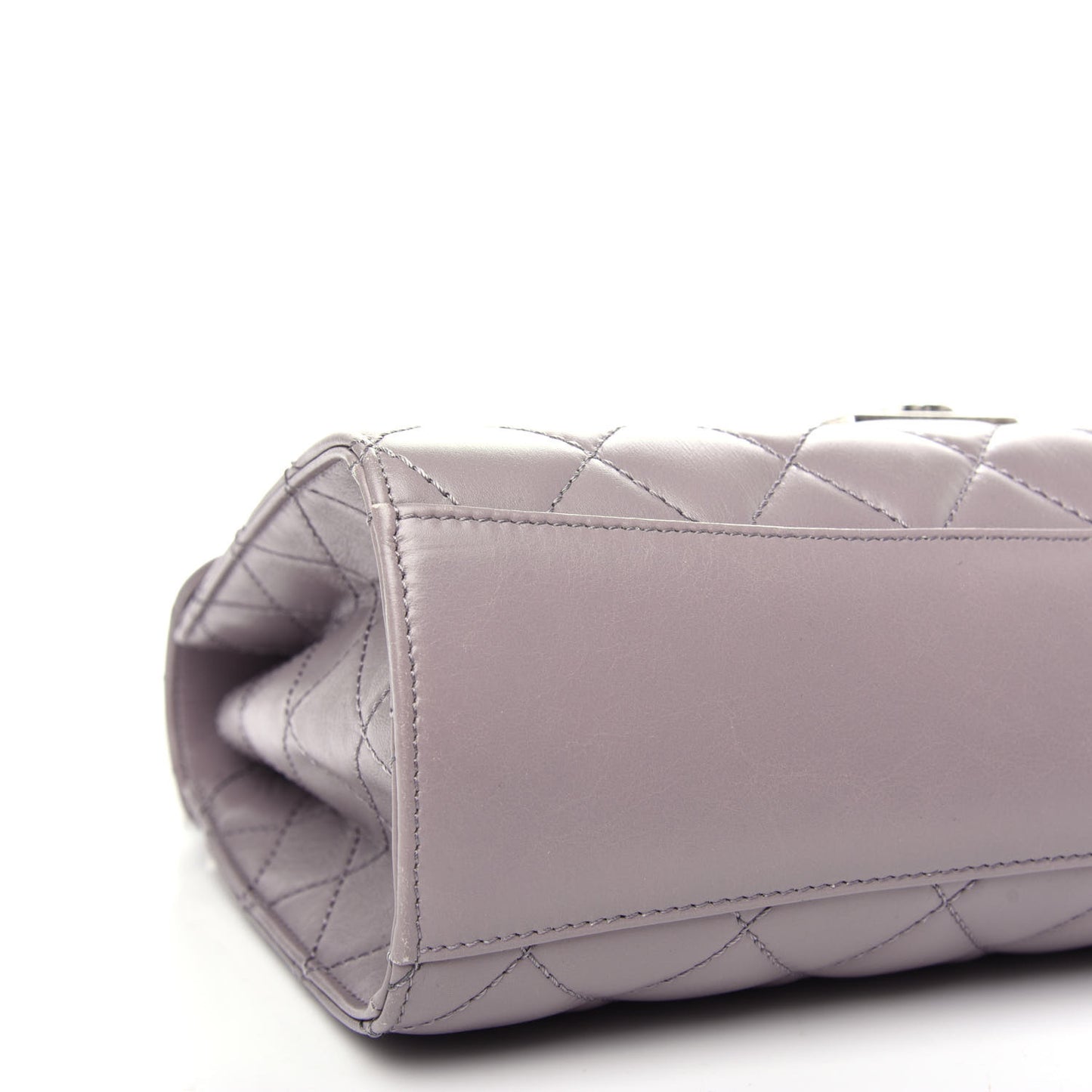 Calfskin Quilted Mad About Quilting Medium Flap Light Purple