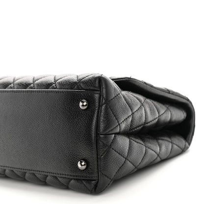Chanel Caviar Quilted Small Coco Handle Flap So Black 9 of 12
