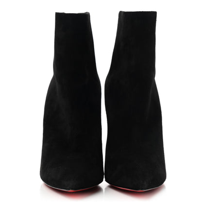 Christian Louboutin Veau Velours Patent Delicotte 100 Booties 36.5 Black 2 of 8