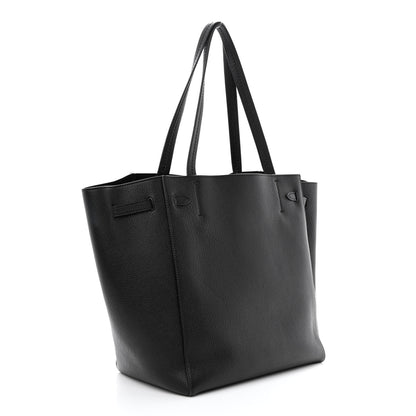 Celine Soft Grained Calfskin Small Belt Cabas Phantom Black 3 of 10