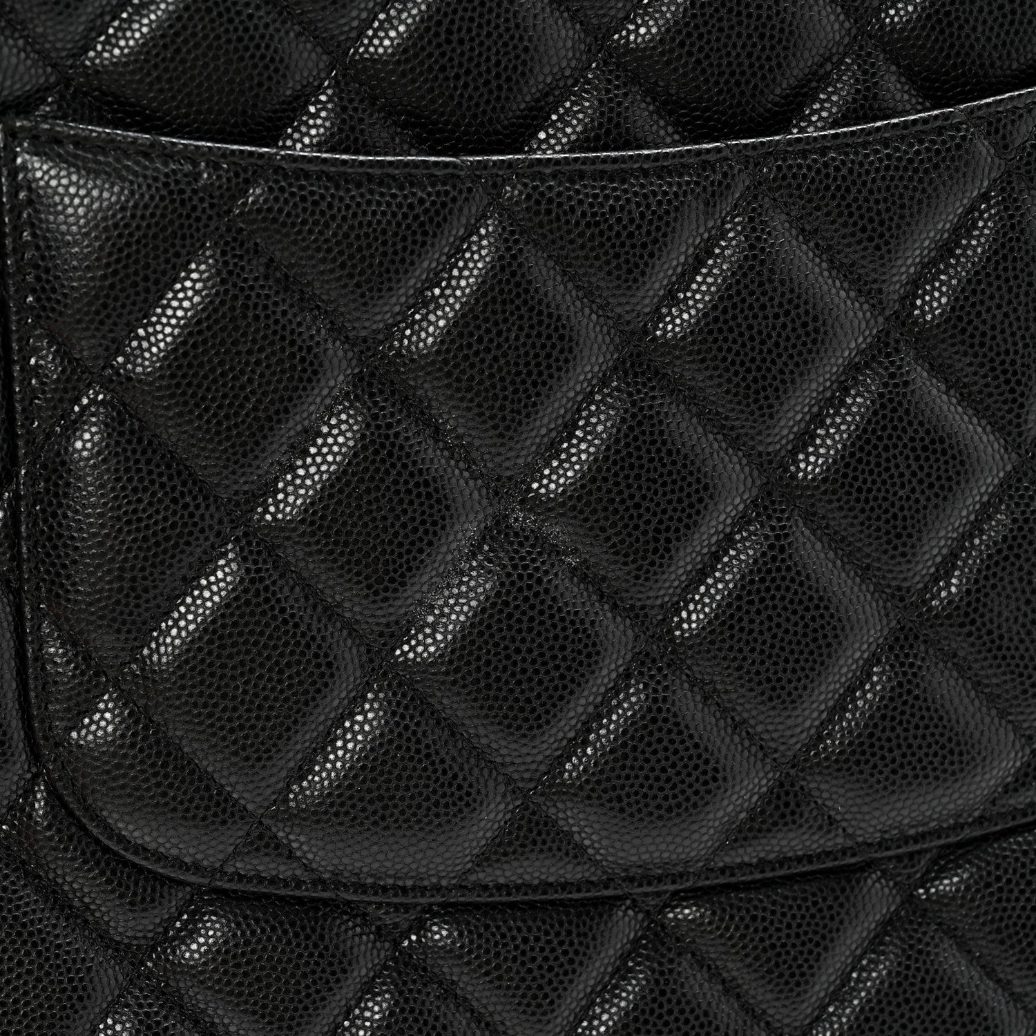 Chanel Caviar Quilted Medium Cosmetic Case Black 9 of 11