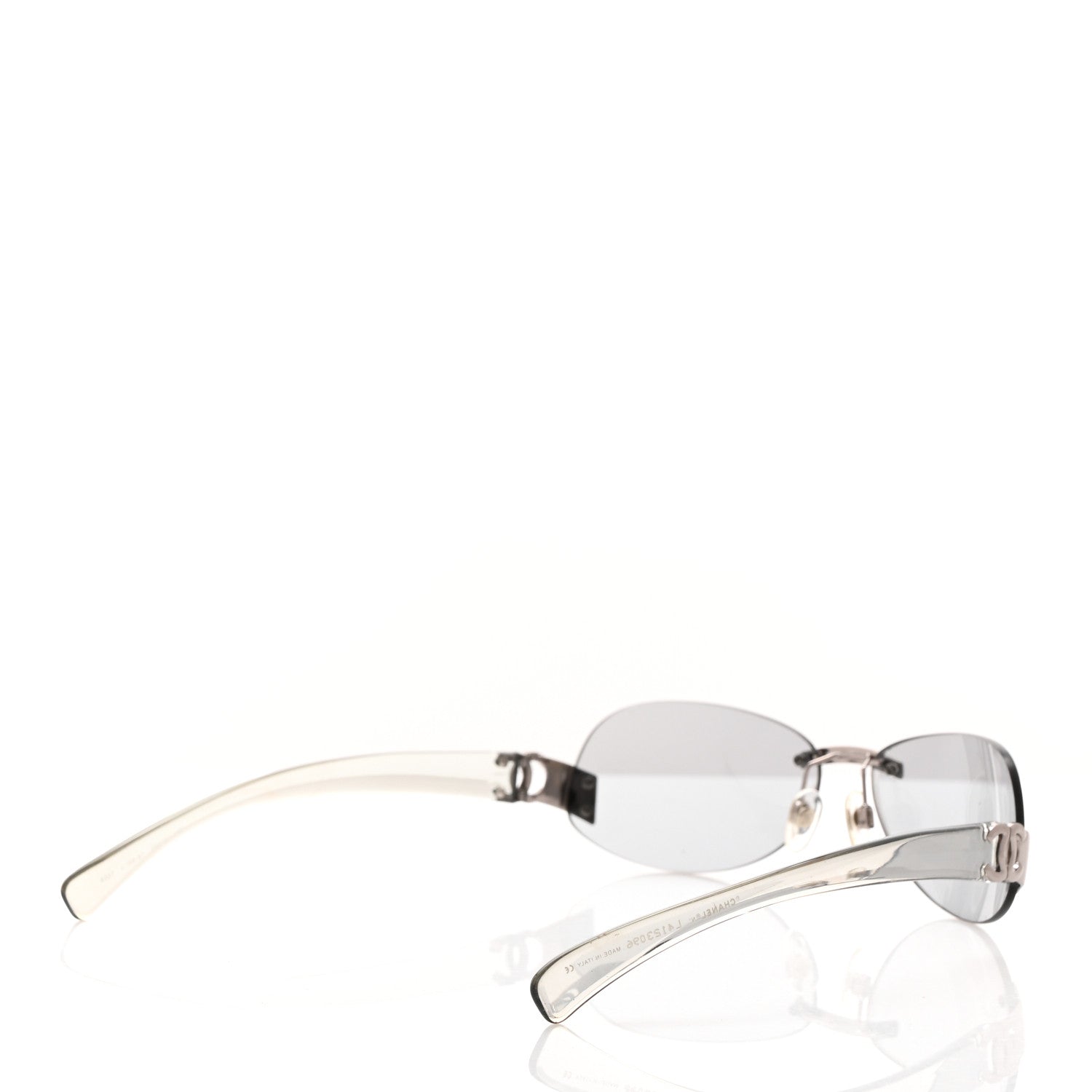 Chanel Frameless CC Logo Sunglasses 4037 Clear 4 of 8