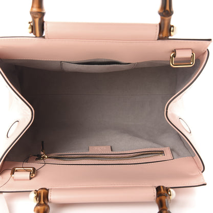 Gucci Nappa Bamboo Small Nymphaea Top Handle Bag Perfect Pink 5 of 12
