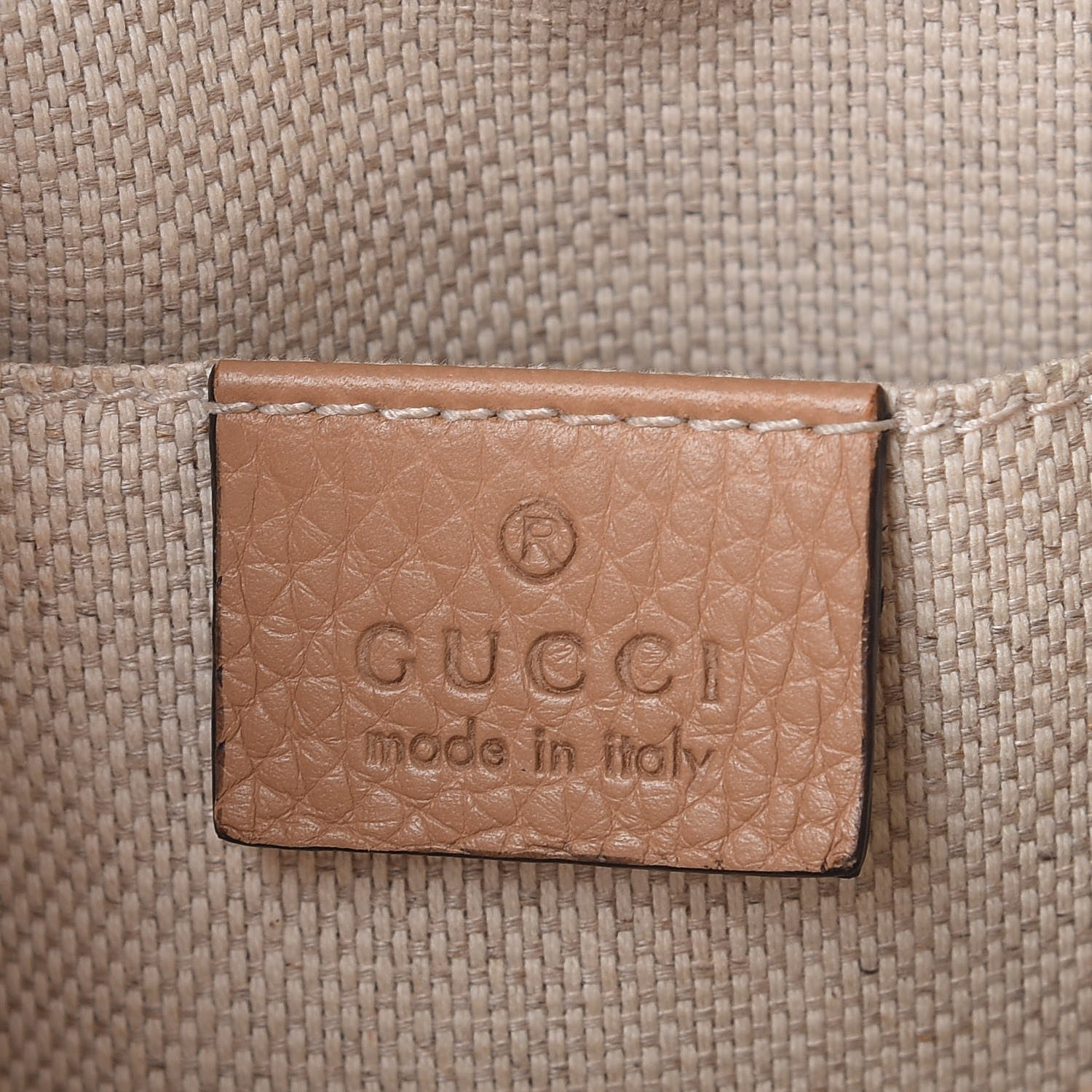 Gucci Pebbled Calfskin Small Soho Disco Bag Camelia 6 of 7